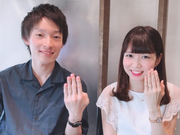 イメージをしっかり持って。一番しっくり来た結婚指輪「俄」「朝葉」