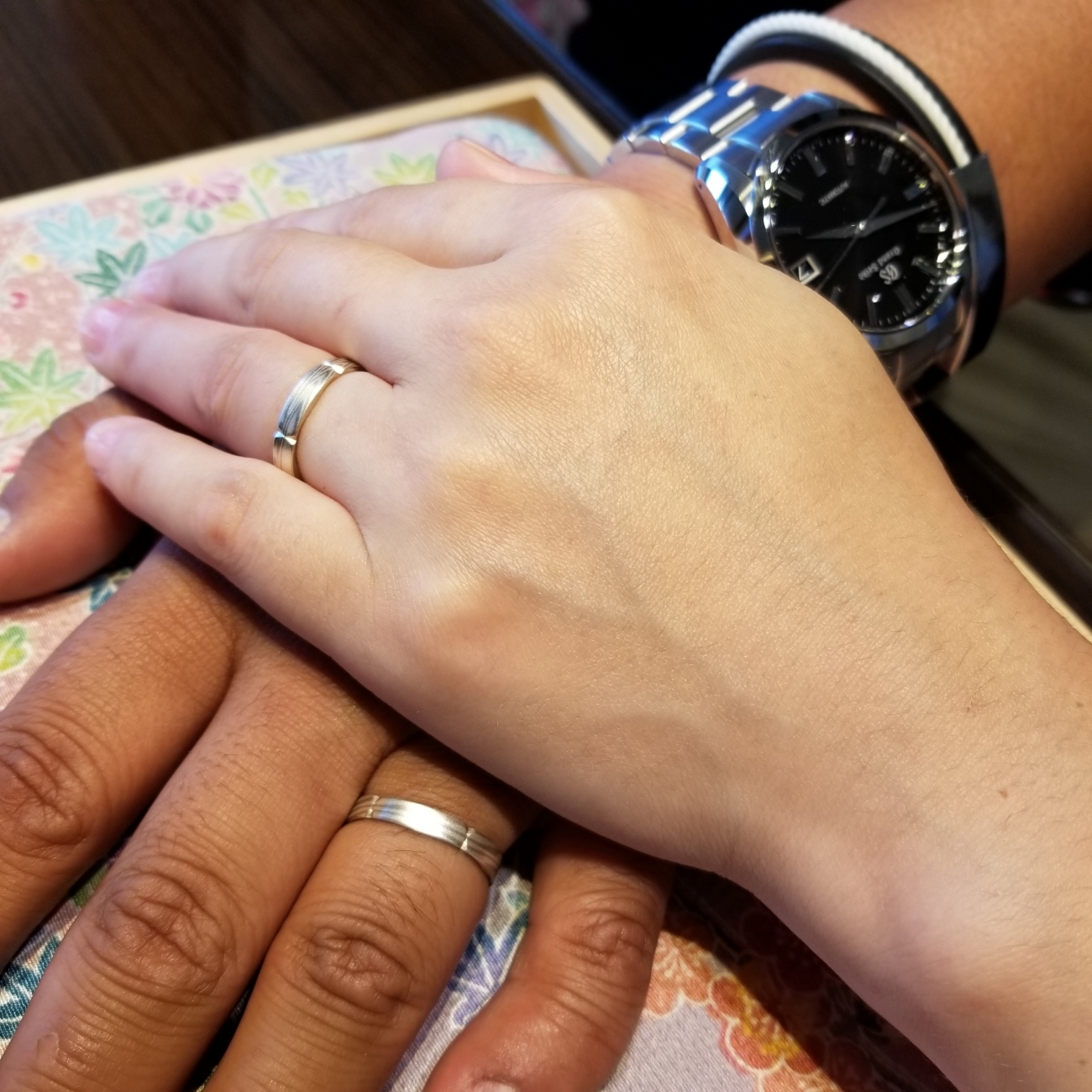 新潟結婚婚約マリッジエンゲージ和風ジャパン杢目木目杢目金屋mokumeganeyaBROOCHブローチ和装