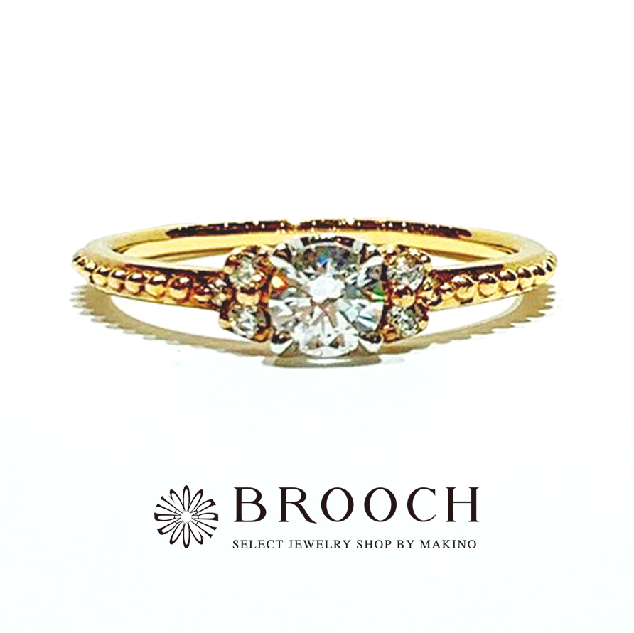 BROOCH　婚約指輪　エンゲージリング　アンティーク調なデザイン
