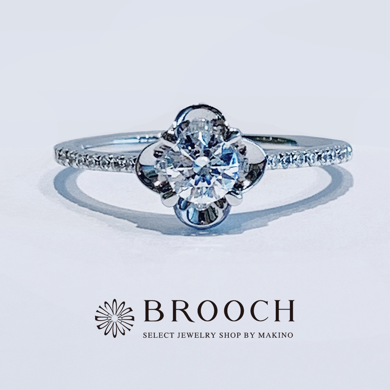 BROOCH　婚約指輪　エンゲージリング　フラワーデザイン
