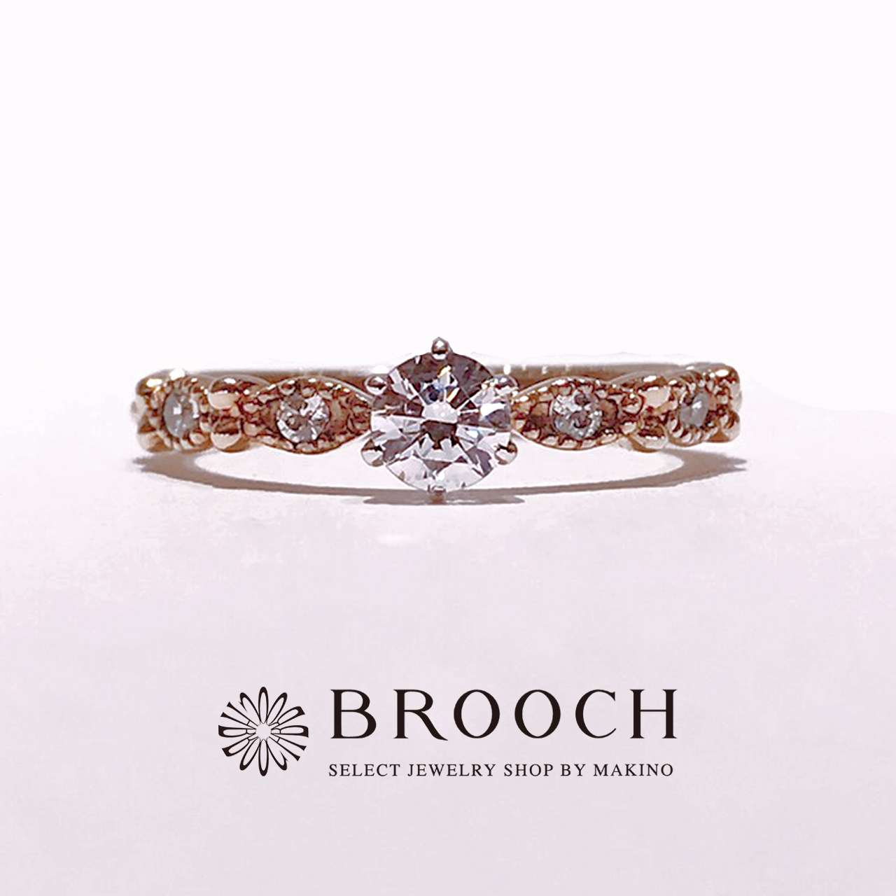BROOCH　婚約指輪　エンゲージリング　アンティーク風デザイン