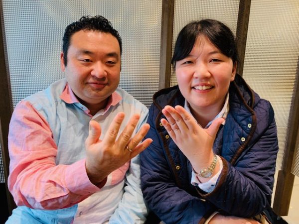 結婚10周年の記念リングはおふたりが気に入ったNIWAKAの禅の輪