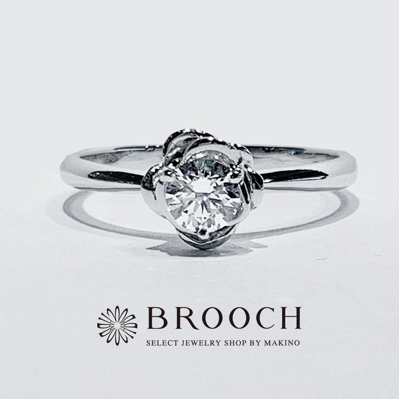 BROOCH　婚約指輪　エンゲージリング　バラ風デザイン