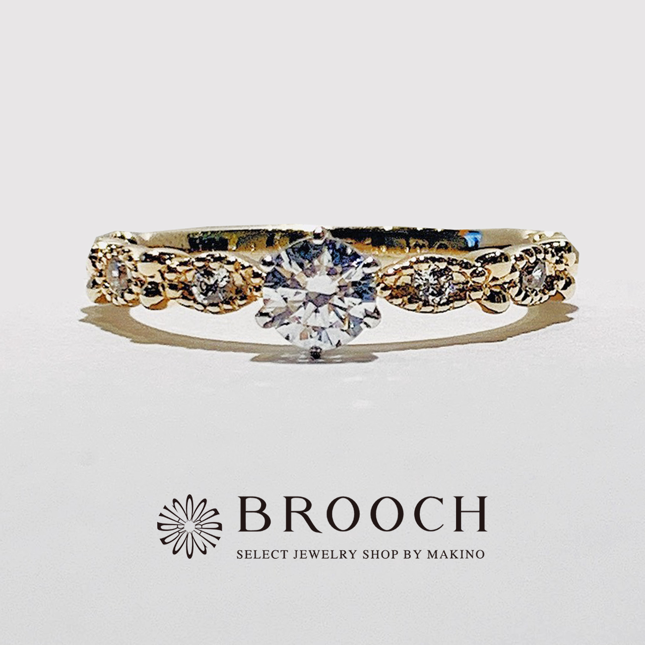 BROOCH　婚約指輪　エンゲージリング　アンティーク風デザイン
