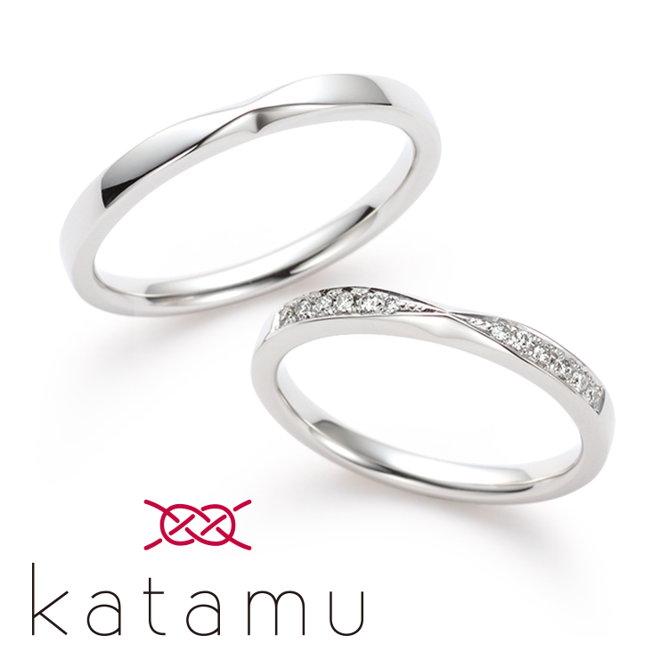 和風な結婚指輪を探すならKatamuの千幸がかわいい