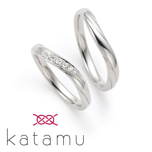 和風な結婚指輪を探すならKatamuの͡木の芽風が綺麗