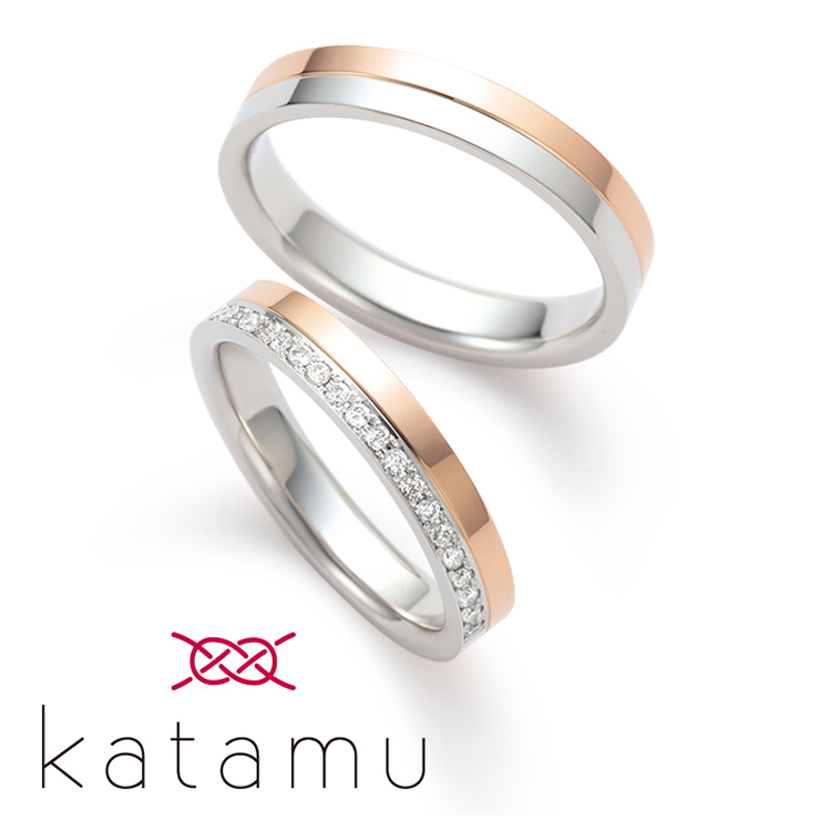 和風な結婚指輪を探すならKatamuの͡八千代が綺麗