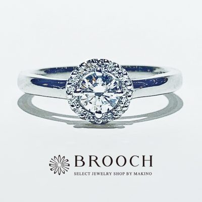 BROOCH　婚約指輪　エンゲージリング　かわいい　華やかデザイン