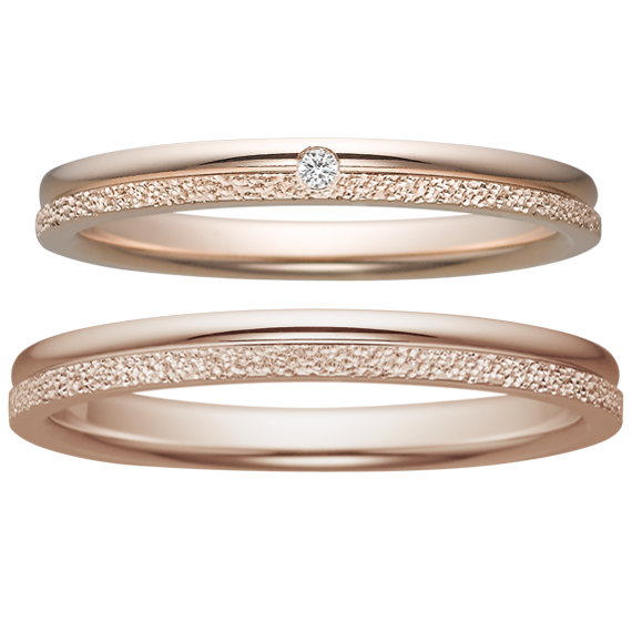 ディズニー　ラプンツェル　塔の上のラプンツェル　結婚指輪　マリッジリング　ゴールド　マット　カジュアル　かわいい　プリンセス
