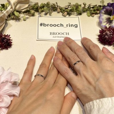 ルシエの繊細な結婚指輪ブリーズドュメール