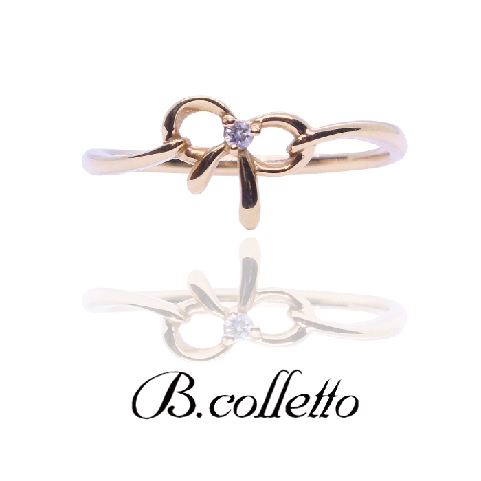 結び目の様なRingデザインは幸せを逃がさない、や縁を結びたい時身に着けよう