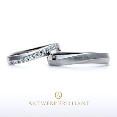美しいダイヤモンドのマリッジリング結婚指輪はＢＲＯＯＣＨへ