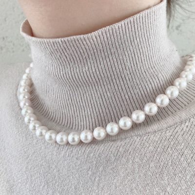 真珠 花珠あこや真珠ネックレス8.0-8.5㎜：Ａランク | 新潟で真珠の 