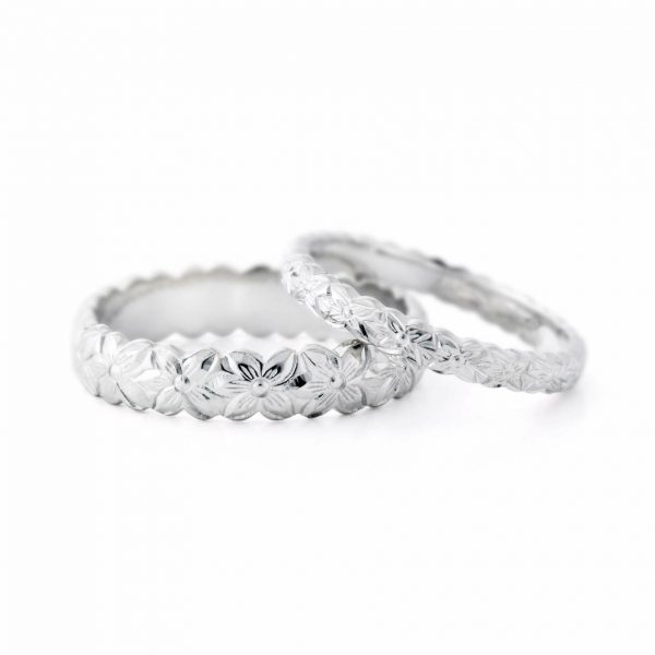 新潟で人気の結婚指輪と婚約指輪 BROOCH Makana（マカナ）| プルメリアのお花がかわいいハワイアンジュエリーの結婚指輪