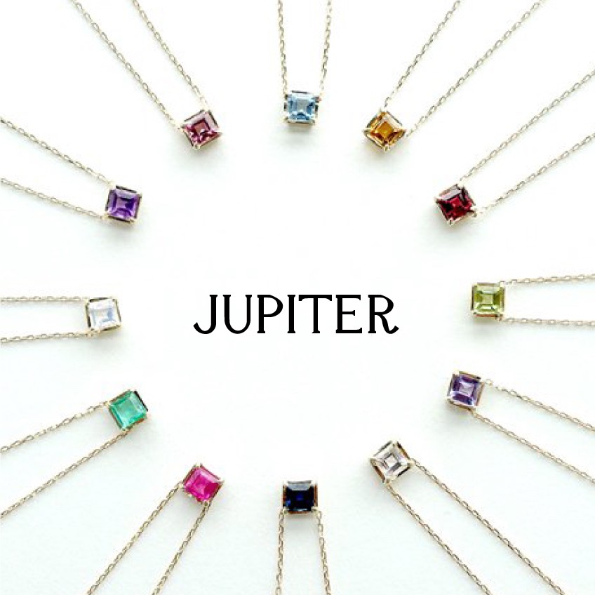 facetペンダントはJupiterの誕生石で出来たネックレス