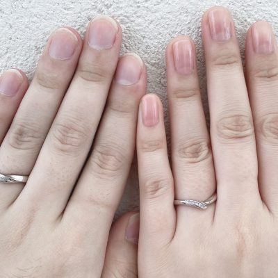 一目ぼれする結婚指輪は初桜