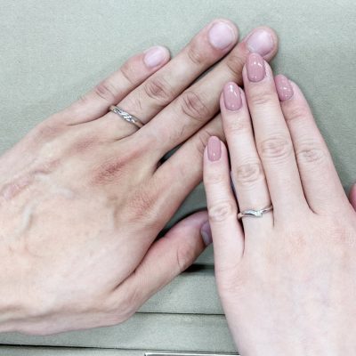 新潟で人気のにわかのシンプルな結婚指輪はういざくら