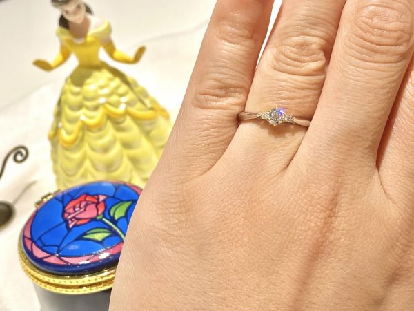ディズニーの婚約指輪がかわいい