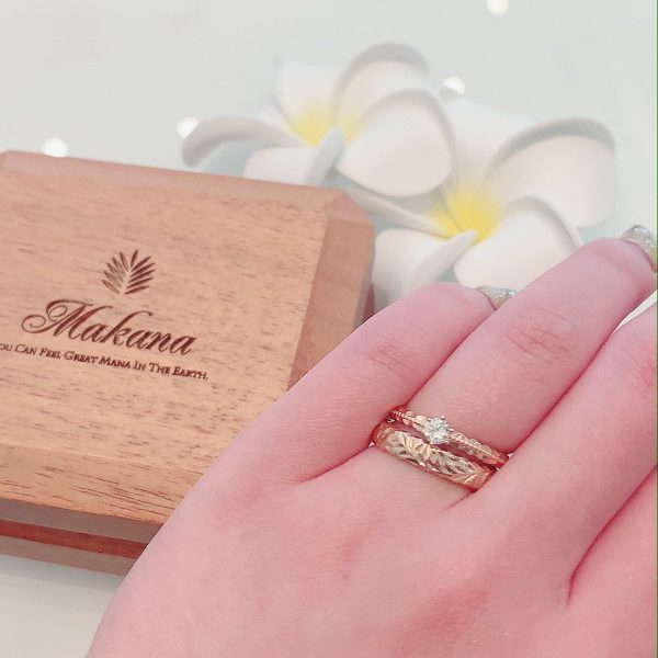 ハワイアンジュエリーの婚約指輪と結婚指輪