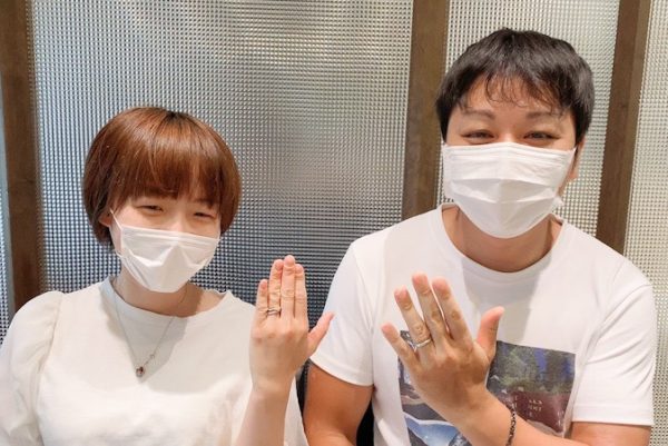 和風結婚指輪の杢目金屋