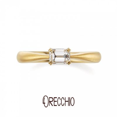 オシャレなオレッキオの婚約指輪