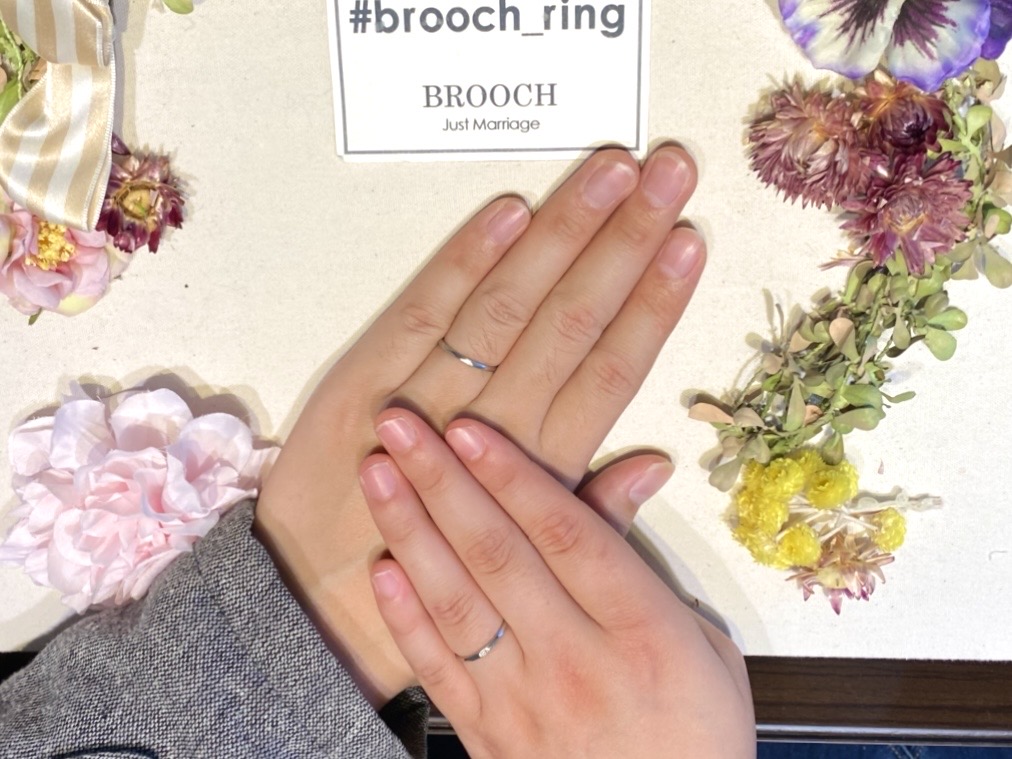 シンプルなノクルの結婚指輪が人気