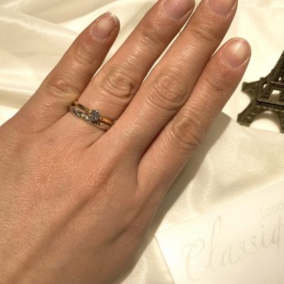 パリのオシャレな婚約指輪と結婚指輪