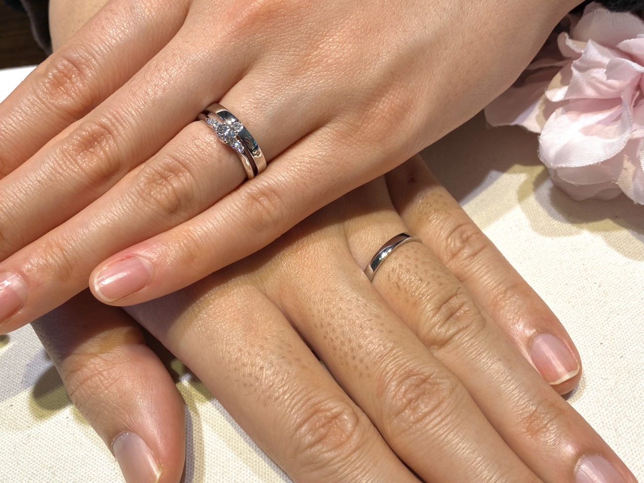 新潟でにわかセット婚約指輪が人気