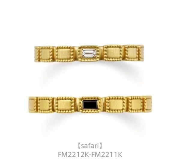 オレッキオのおしゃれな結婚指輪が見れるのはブローチ