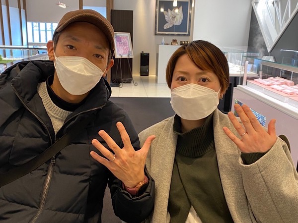 山形の大人なカップルは新潟でタサキの結婚指輪と出逢いました！