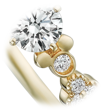 ディズニー好きに人気なミッキーの婚約指輪