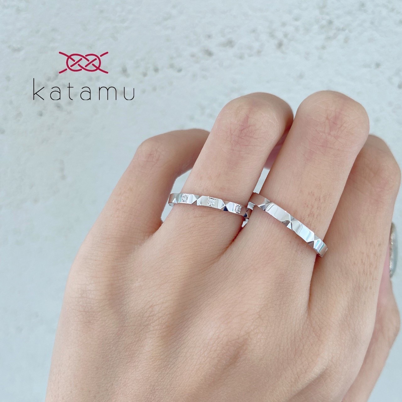 個性的なカタムの結婚指輪