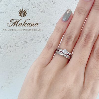 人気のハワイアンジュリーの結婚指輪「MAKANA」”ME-4”