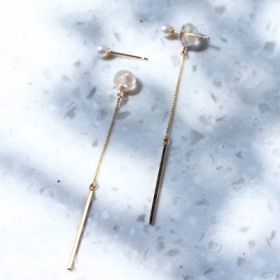 swing bar and pearl ピアス