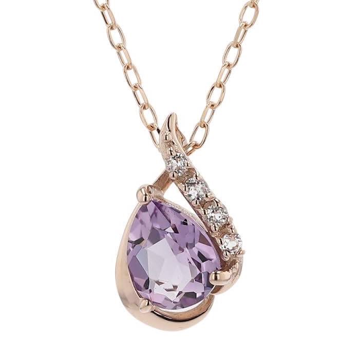 2月の誕生石を使ったネックレス