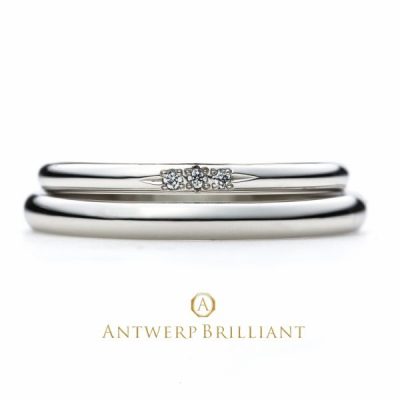 3石ダイヤモンドがかわいいアステリズム