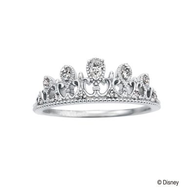 disneyプリンセスのティアラをイメージした婚約指輪
