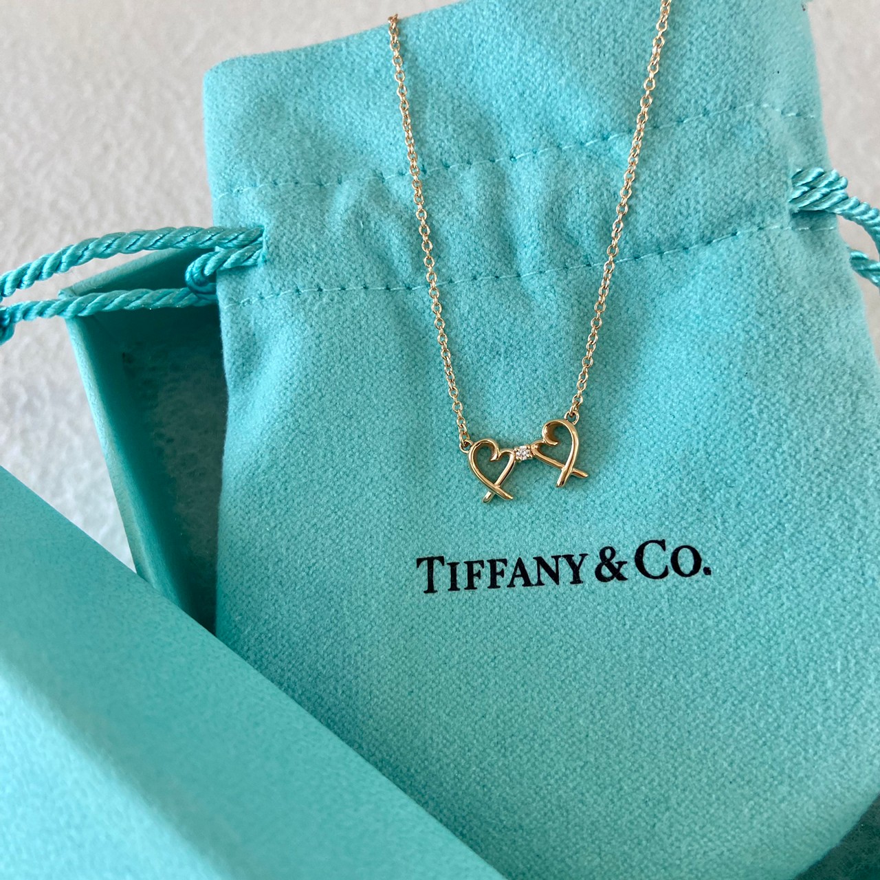 Tiffany＆Co.（ティファニー）ダブルラビングハートペンダント　