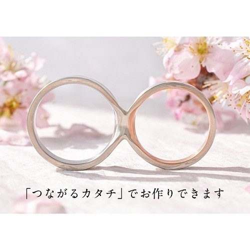 木目金屋の結婚指輪こだわりたいカップルにオススメな和風の鍛造リング　桜の季節