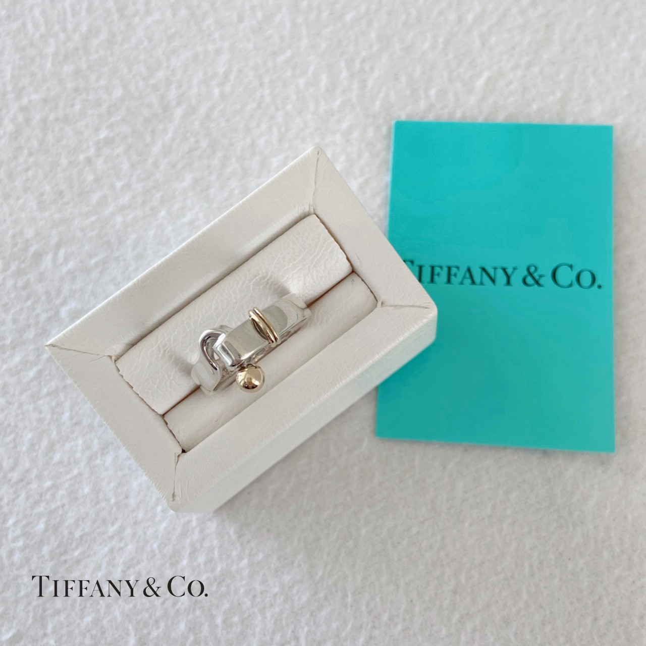 Tiffany＆Co.（ティファニー）フック＆アイリング　SV／K18ゴールド