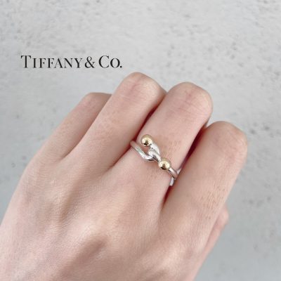 Tiffany＆Co.（ティファニー）ラブノットリング SV／K18ゴールド｜新潟