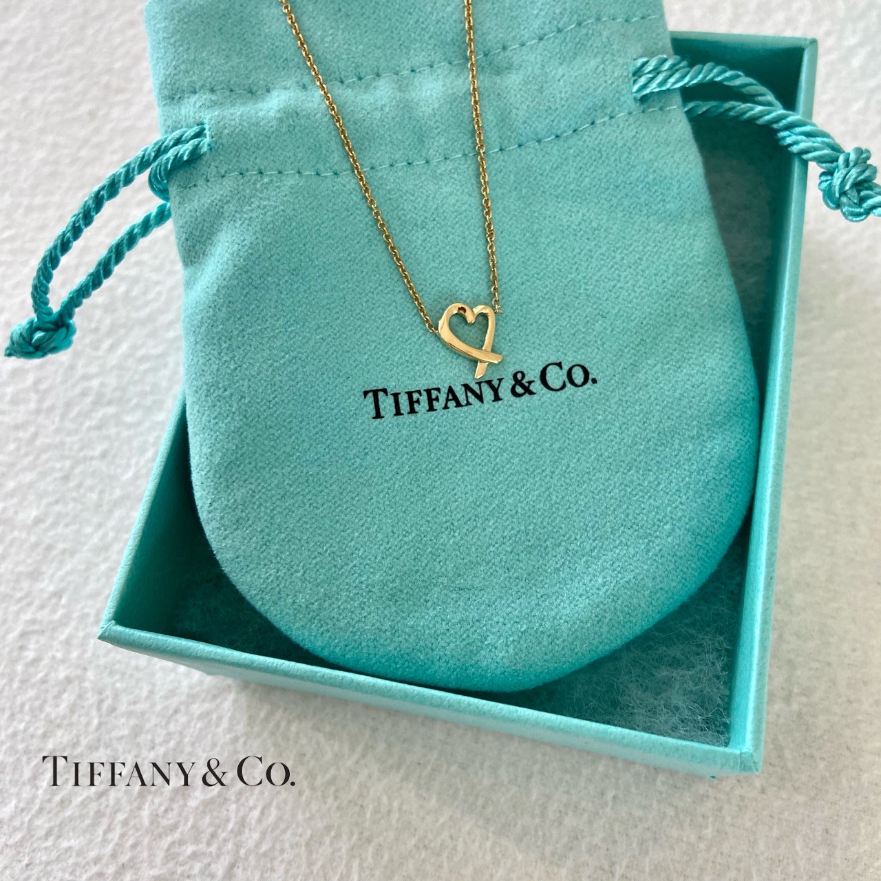 Tiffany＆Co.（ティファニー）ラビングハートペンダント　K18ゴールド