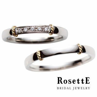 新潟ブローチで人気のアンティーク調なオシャレ結婚指輪はロゼット