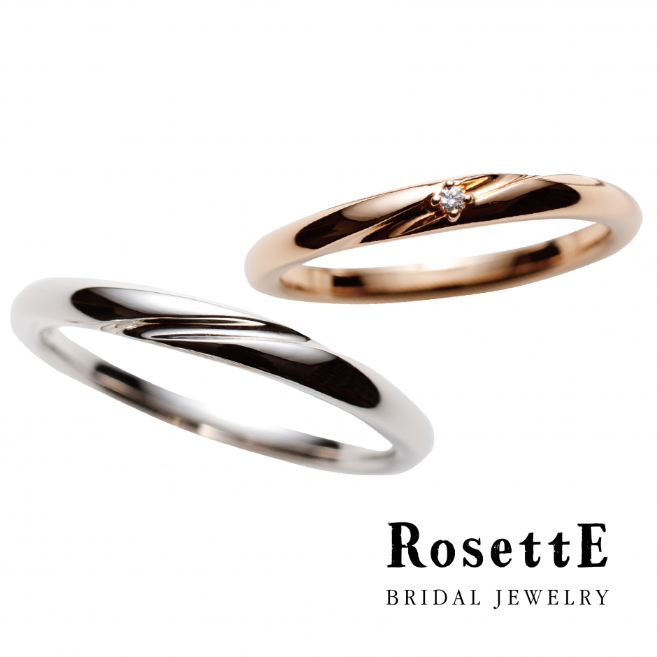 シンプルで着けやすい新潟ブローチで人気の結婚指輪ブラン　ド　ロゼット