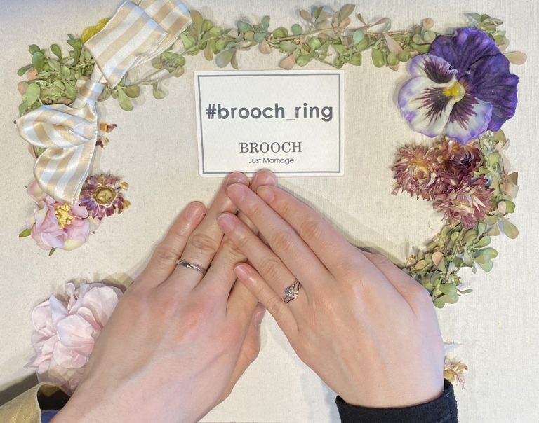 和風のセットリングをセブなら俄のういざくらの結婚指輪、婚約指輪がシンプルでかわいい