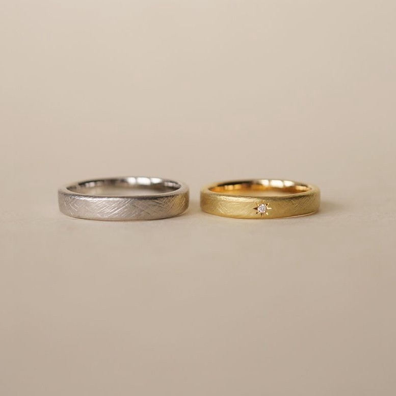 新潟ブローチでおしゃれなアンティークと和風な結婚指輪はYUKA HOJO