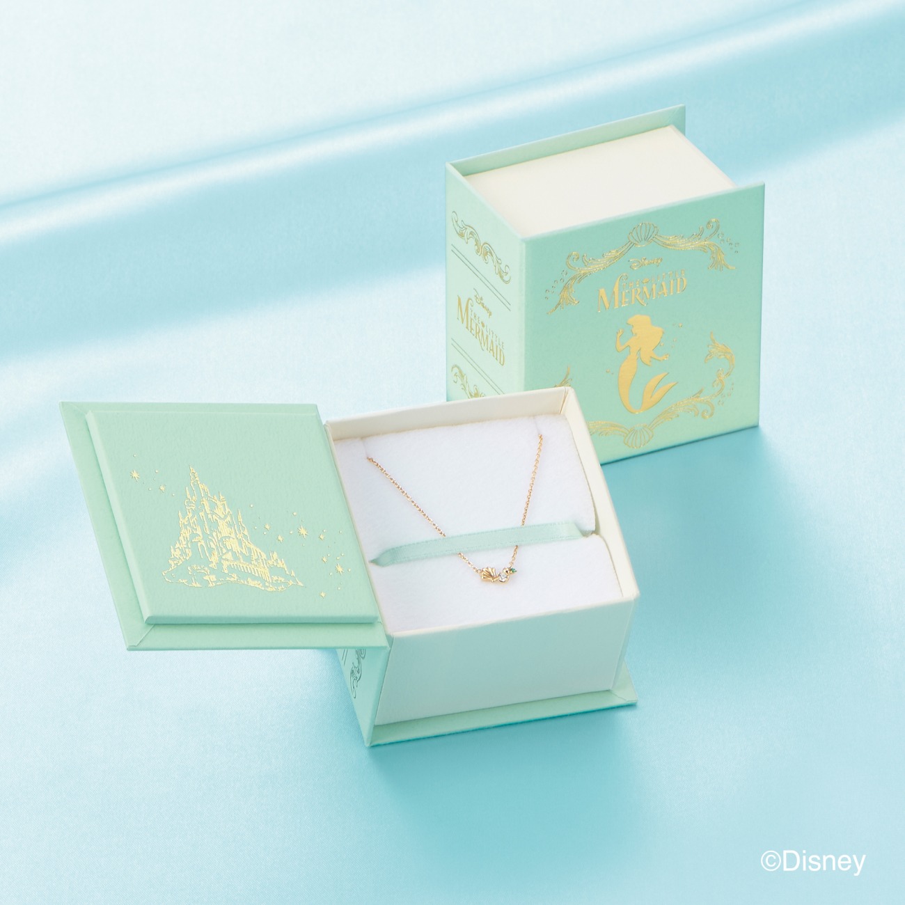 新潟ブローチで期間限定のディズニー好きさんに人気なアリエルの婚約指輪、結婚指輪がかわいい