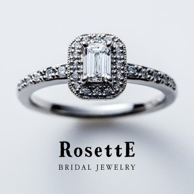 華やかでボリューム感のあるアンティークな婚約指輪はロゼット