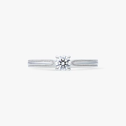 シンプルなデザインが人気のルシエの婚約指輪
