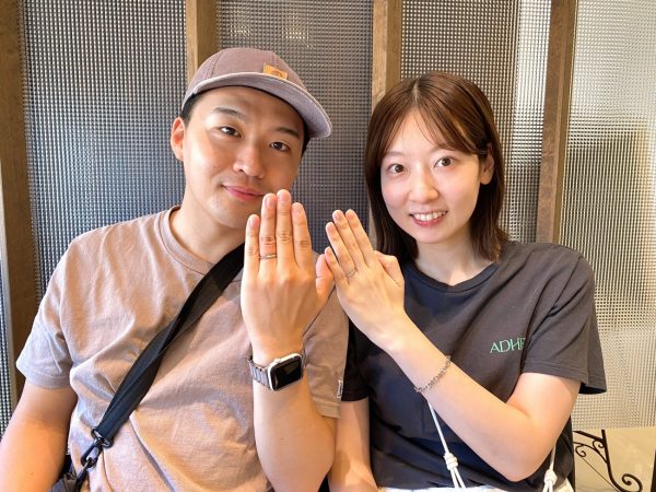 にわかのダイヤ無し結婚指輪由良が人気がオシャレ